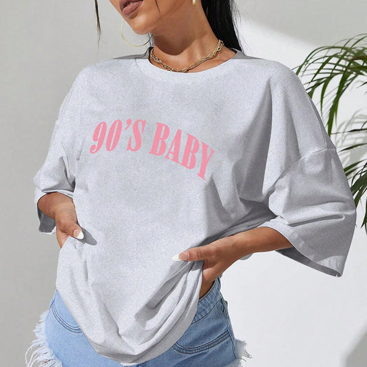 🇬🇧90s Baby Tshirt - Grey