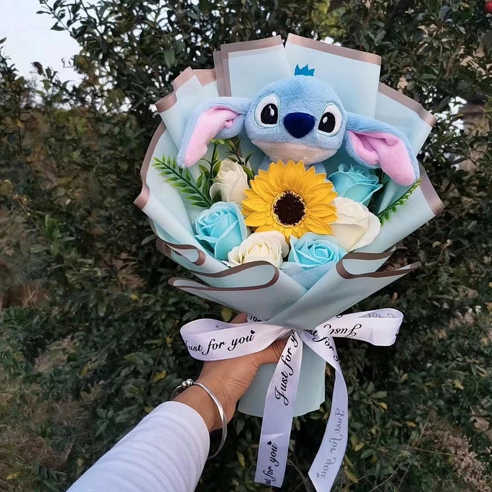 🇬🇧Blue Sunflower Plushie Bouquet