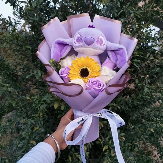 🇬🇧Purple Sunflower Plushie Bouquet