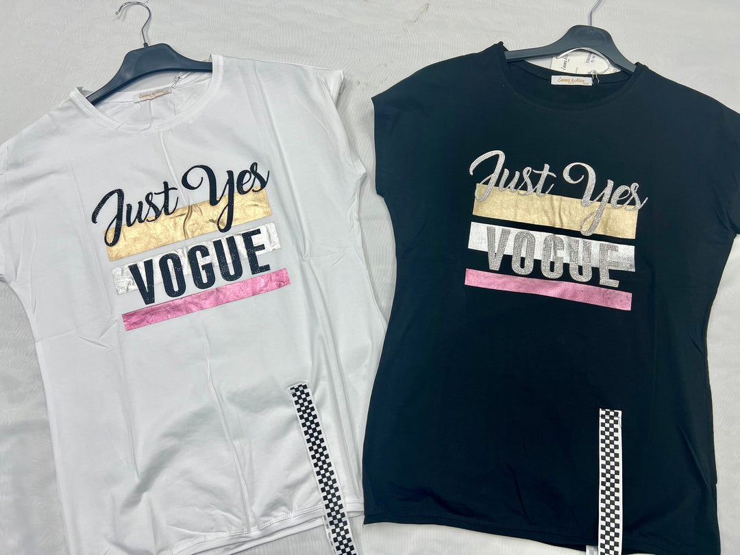 🇬🇧Just Yes Vogue T-shirts - 2 Colours