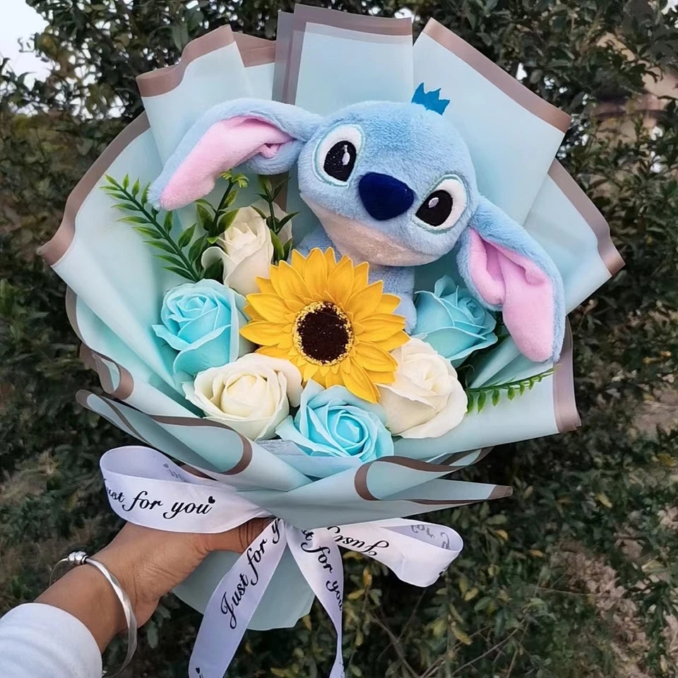 🇬🇧Blue Sunflower Plushie Bouquet