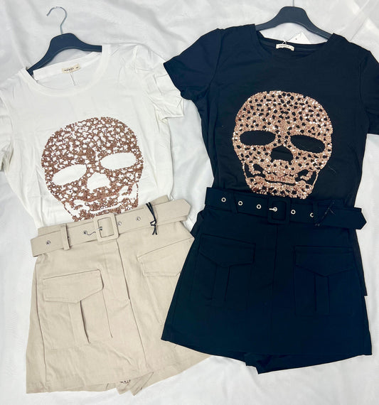 🇬🇧Sparkle Skull T-shirts - 2 Colours