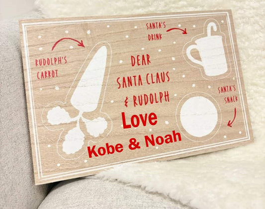 🇬🇧Personalised Santa Chopping Boards