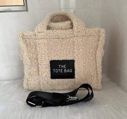 🇬🇧Fleece Tote Bag - Cream