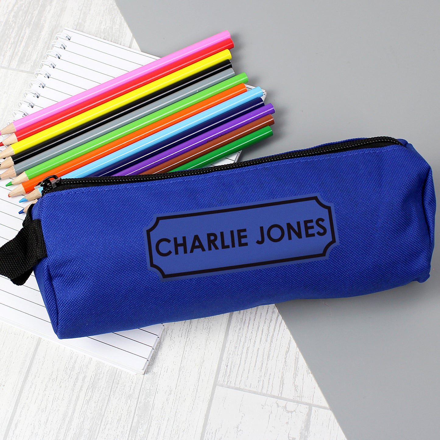 🇬🇧Personalised Blue Pencil Case