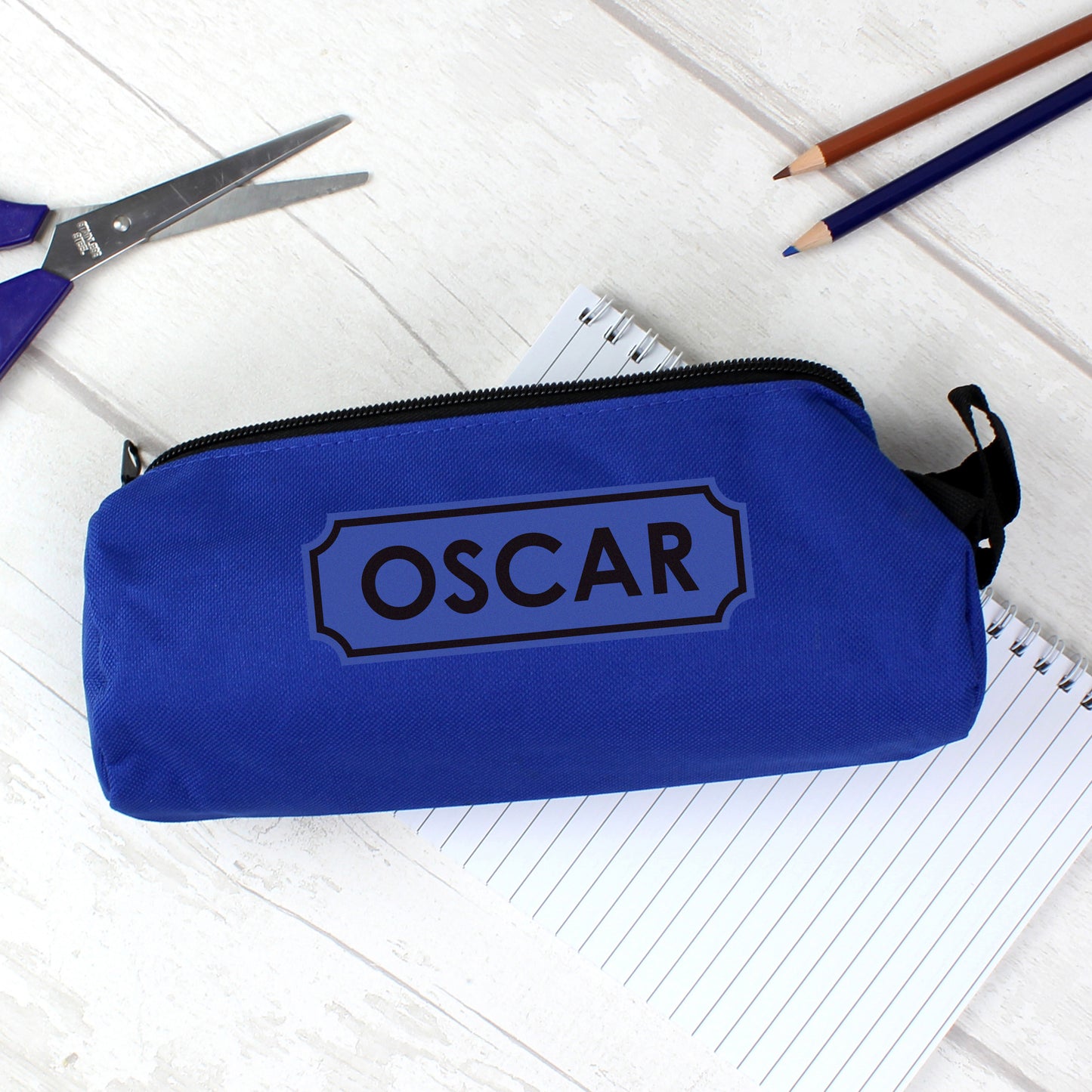 🇬🇧Personalised Blue Pencil Case