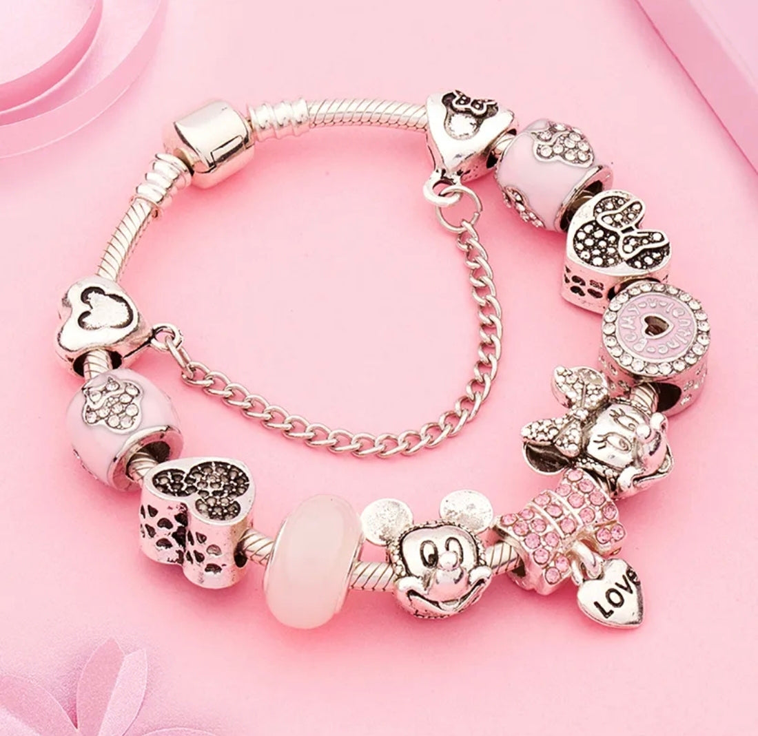 Pink Charm Bracelet