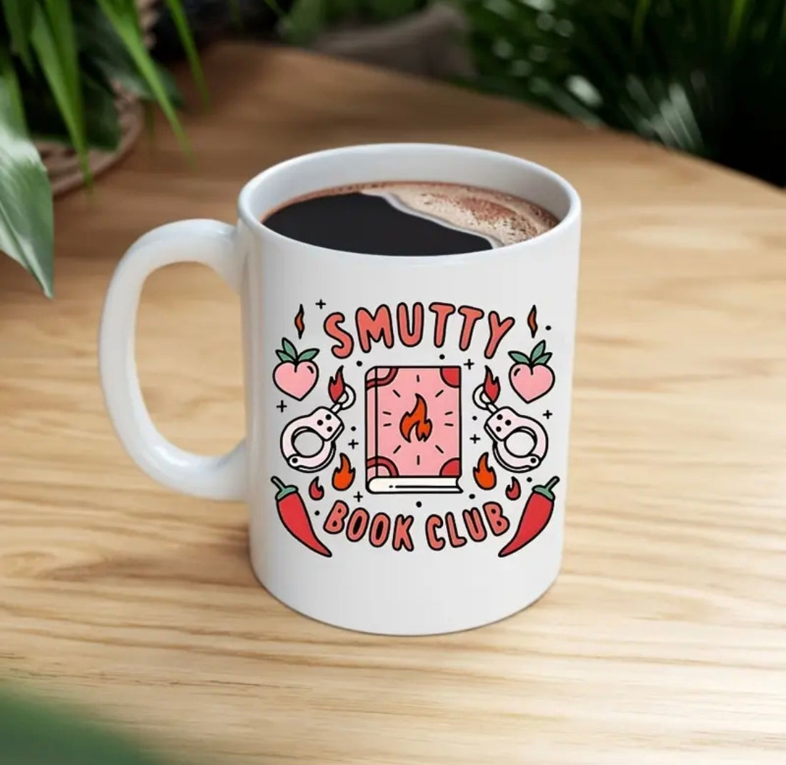 🇬🇧Smutty Book Club Mug - White Handle