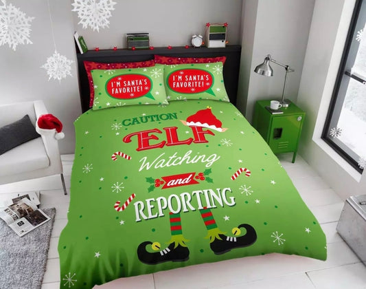 🇬🇧Christmas Reversible Bedding - Elf