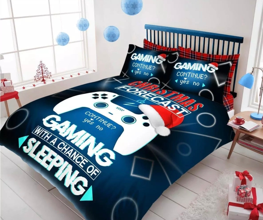 🇬🇧Christmas Reversible Bedding - Gamer