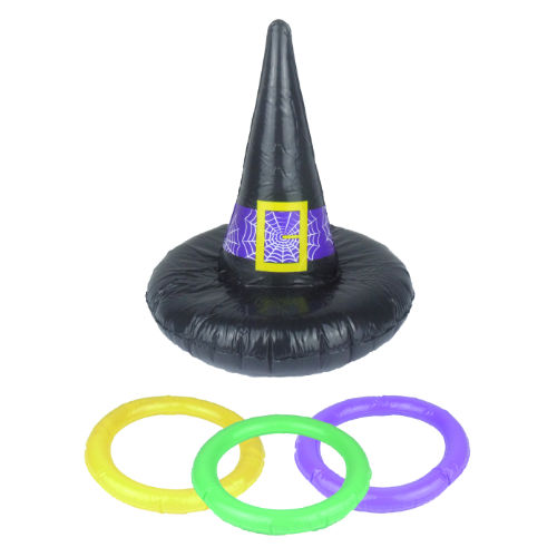 Halloween Inflatable Witches Hat And Loop Game