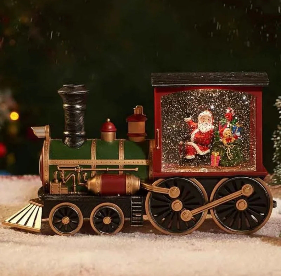 🇬🇧LED Snow Globe Trains