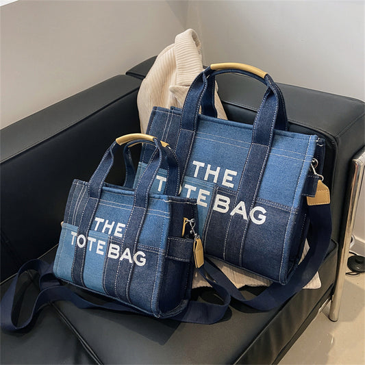 🇬🇧2pc Tote Bag Set - Blue