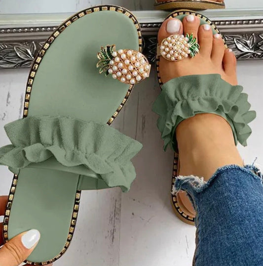 🇬🇧Pineapple Flat Summer Sandals - 10 Colours