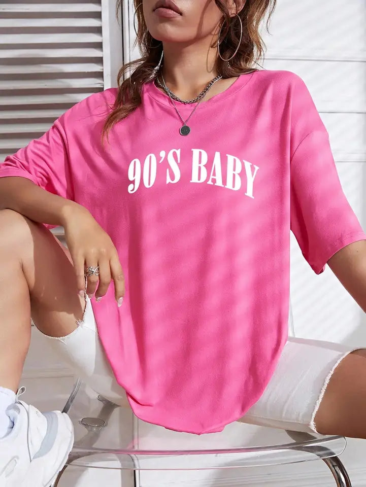 🇬🇧90s Baby Tshirt - Pink