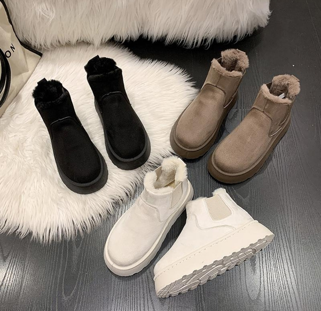 🇬🇧Fluffy Winter Boots - Cream