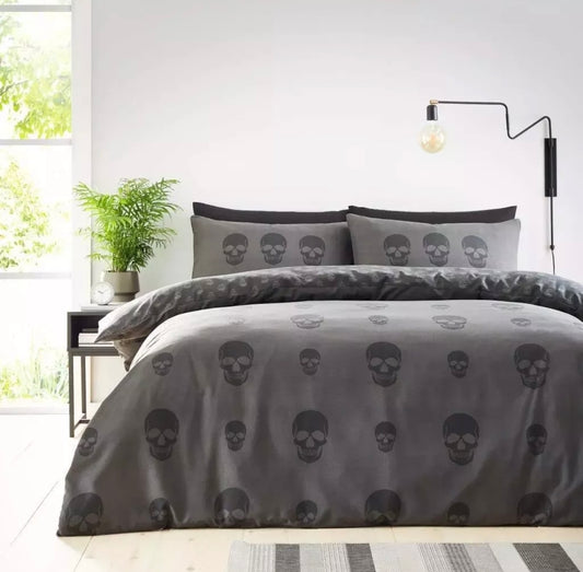 🇬🇧Reversible Halloween Bedding - Skull