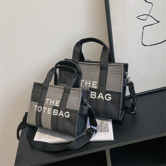 🇬🇧2pc Tote Bag Set - Black