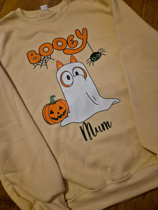 🇬🇧Personalised Booey Halloween Jumper Adults