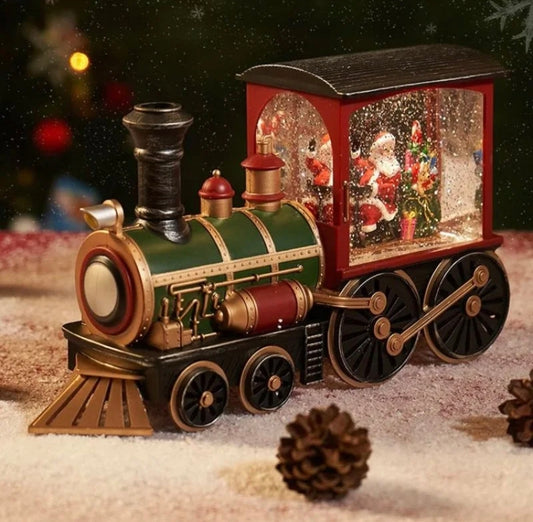 🇬🇧LED Snow Globe Trains