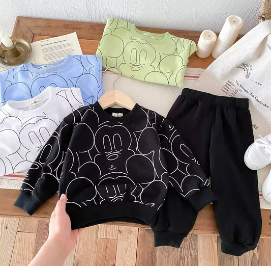 🇬🇧Mouse Cartoon Jumper & Jogger Set - 6 Colours