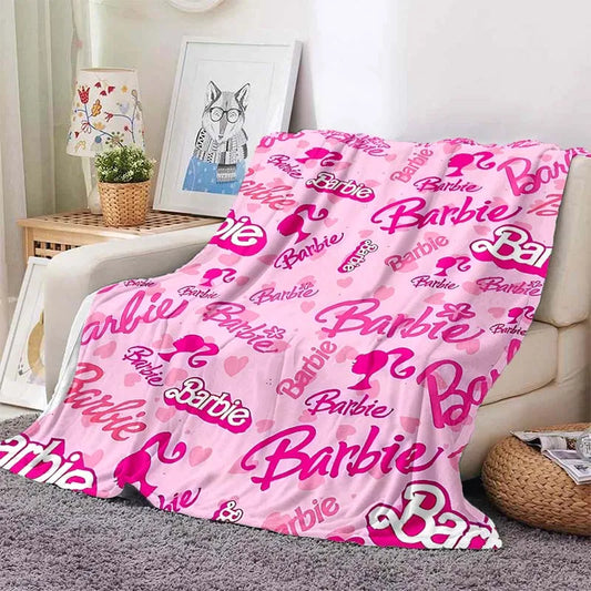 🇬🇧Barbi3 Throw Blanket - Multi Wording