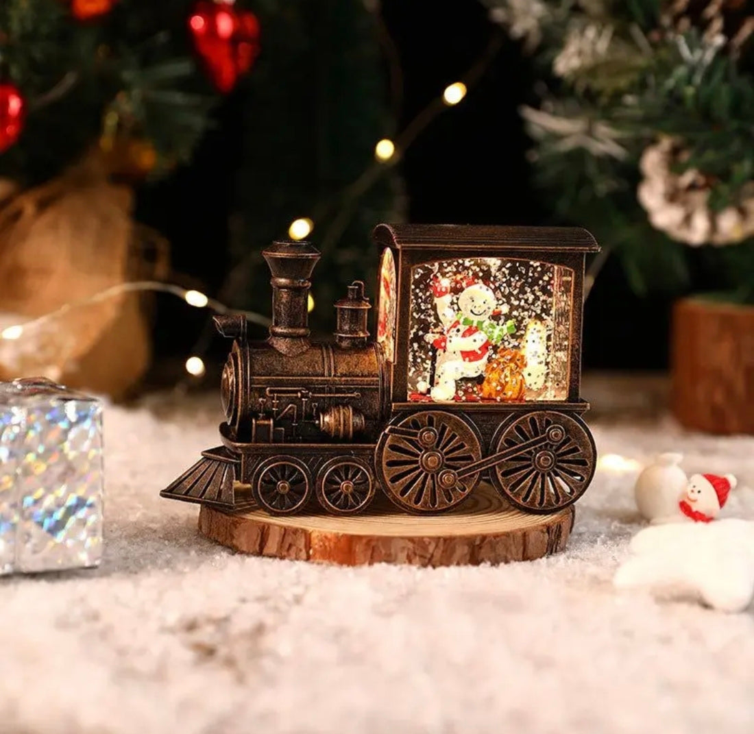 🇬🇧LED Snow Globe Trains