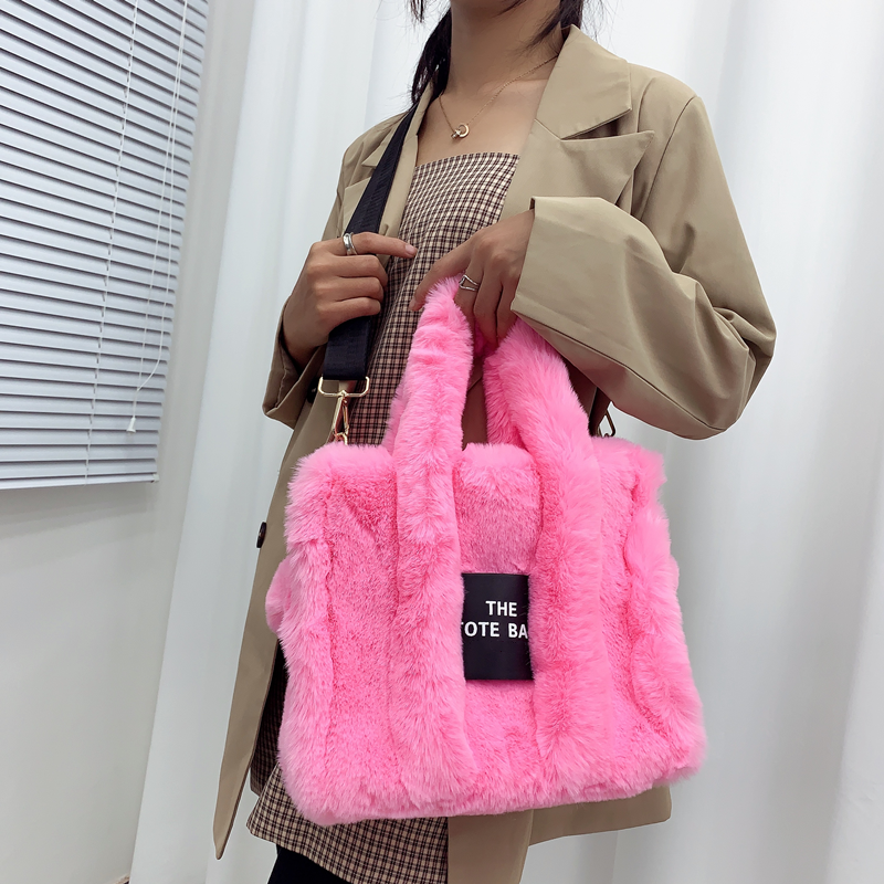 🇬🇧Faux Fur Tote Bag - 9 Colours