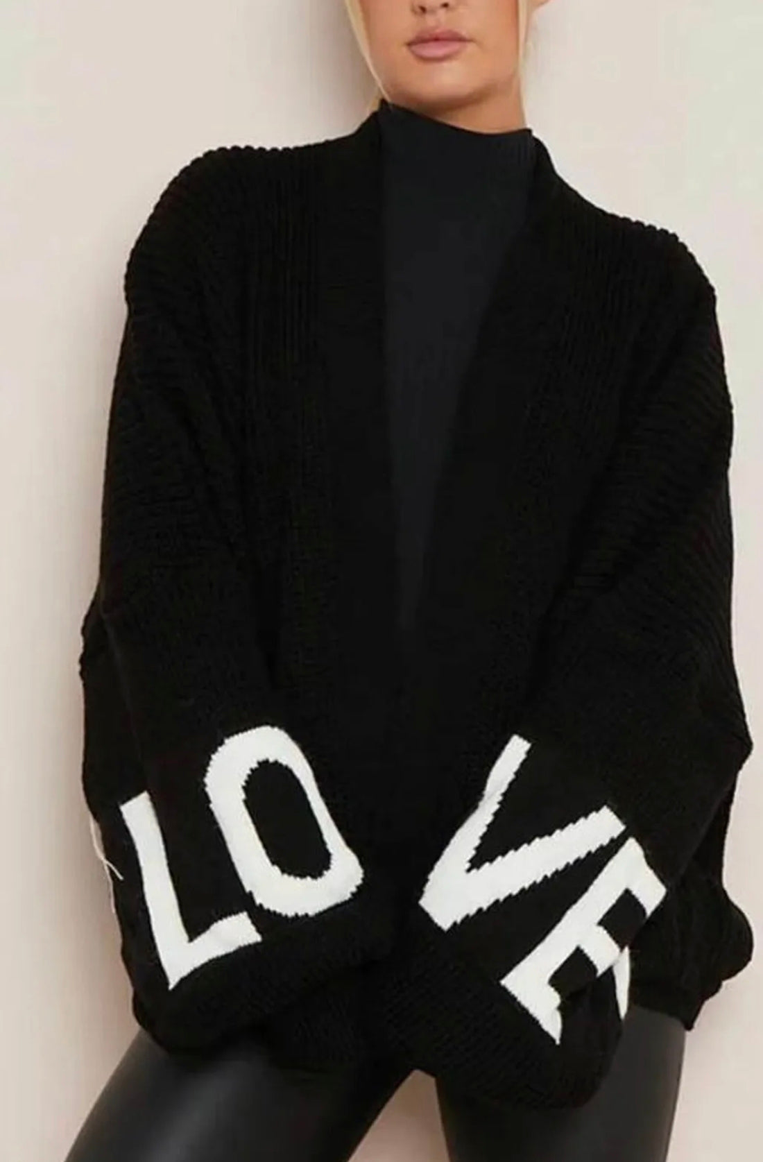 🇬🇧Chunky Knitted Oversized LOVE Cardigan - 5 Colours