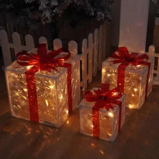 🇬🇧LED Christmas Present Decorations