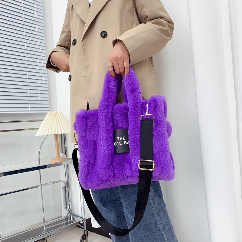 🇬🇧Faux Fur Tote Bag - 9 Colours