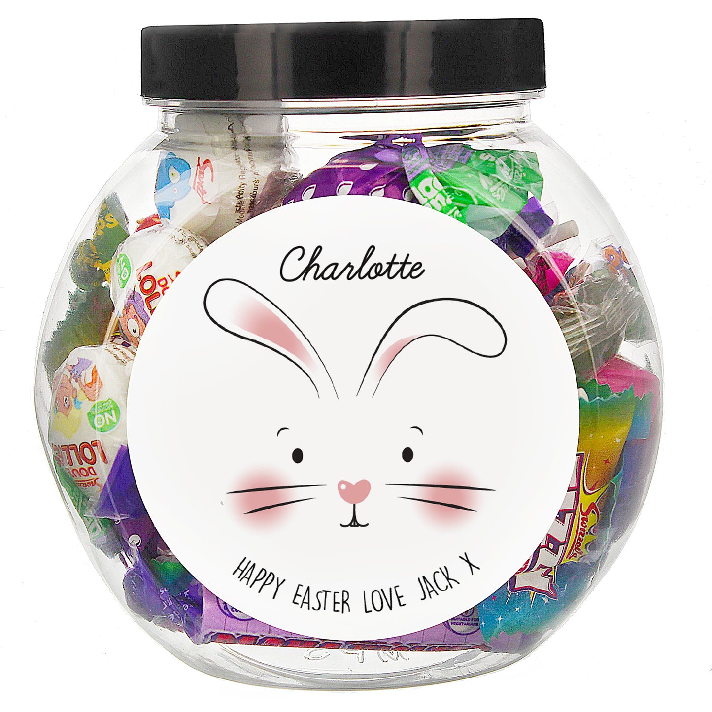 🇬🇧Personalised Bunny Features Sweets Jar