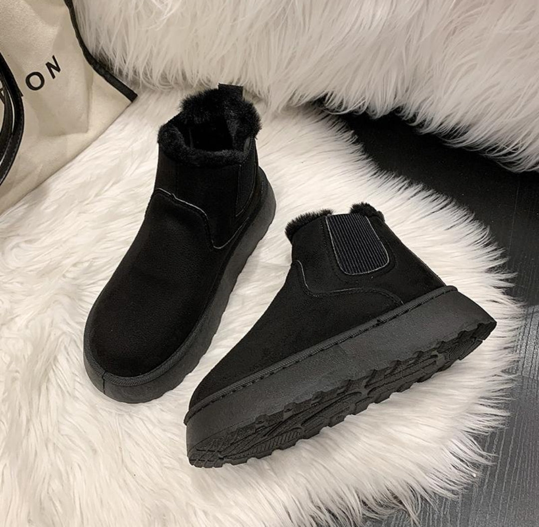 🇬🇧Fluffy Winter Boots - Black