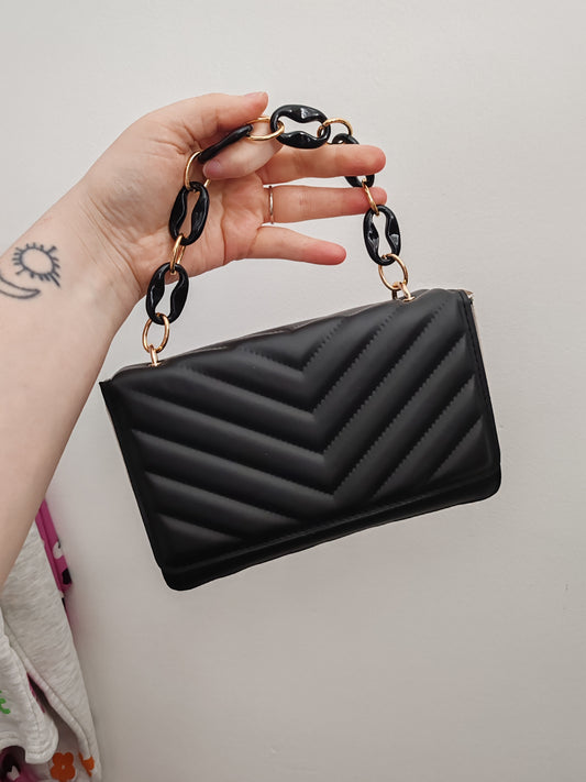 🇬🇧Black Bag with Long Strap