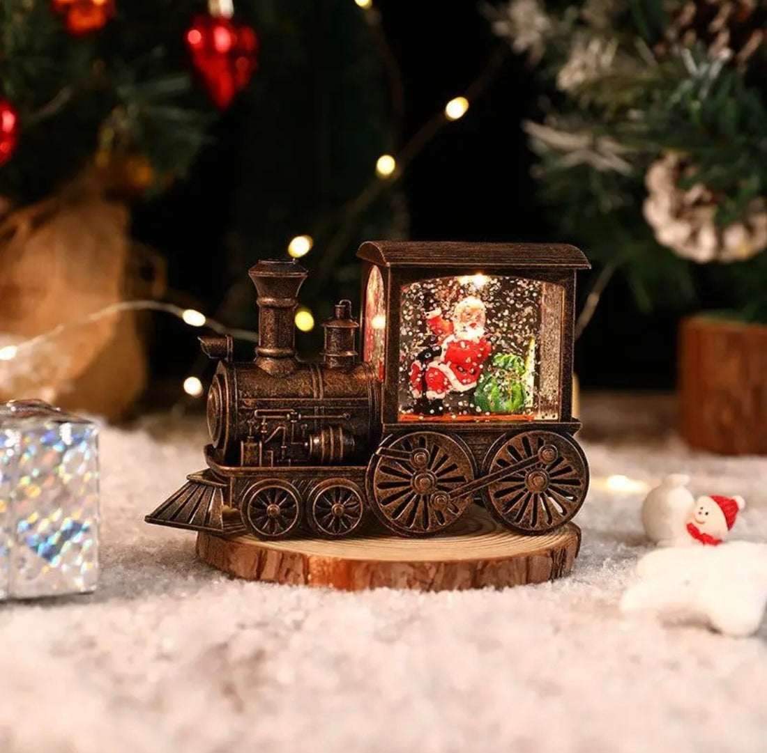 🇬🇧LED Snow Globe Trains