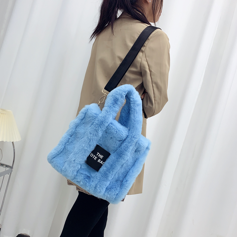 🇬🇧Faux Fur Tote Bag - 9 Colours