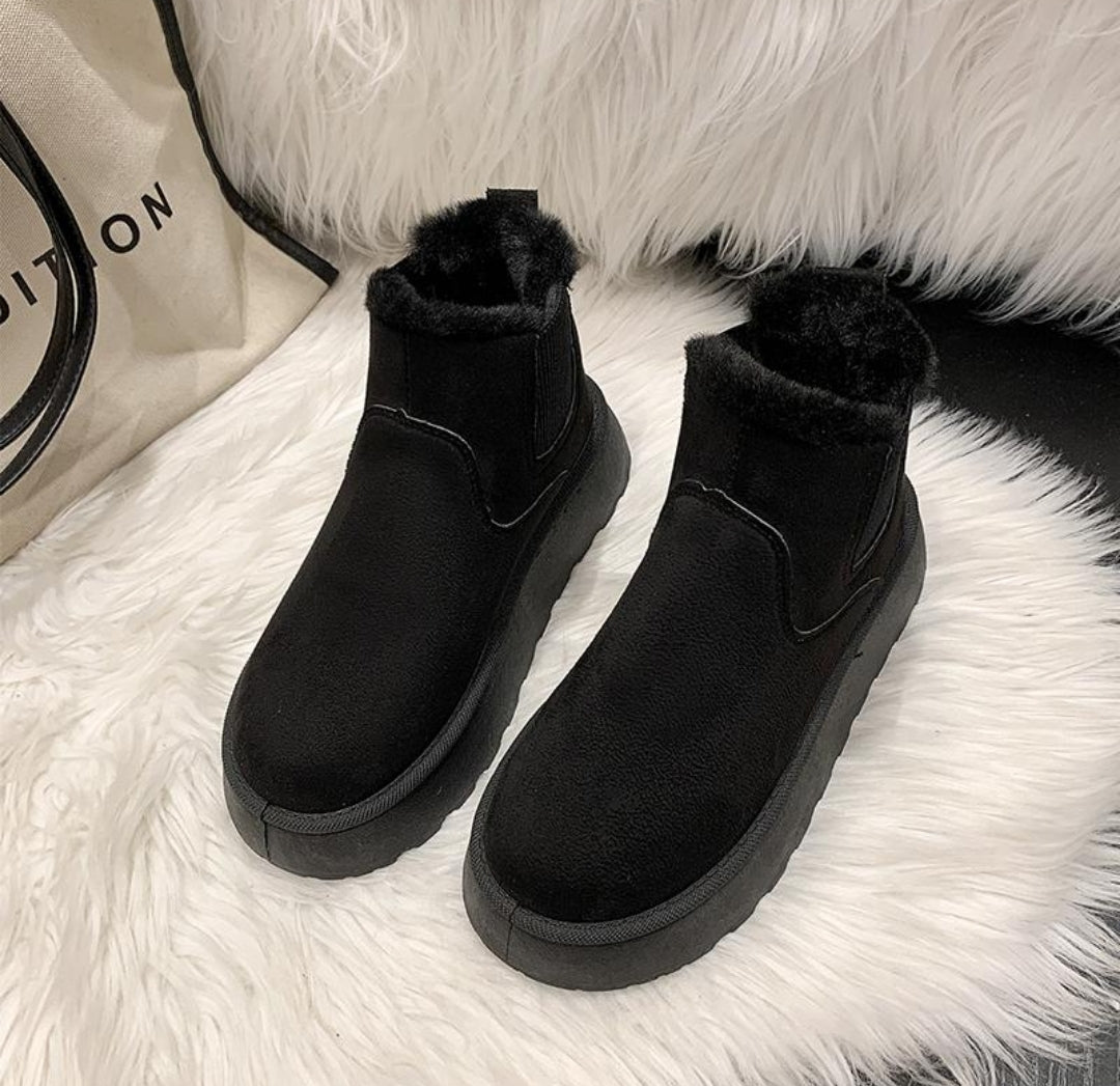 🇬🇧Fluffy Winter Boots - Black