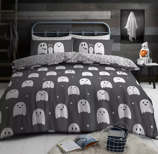 🇬🇧Reversible Halloween Bedding - Ghost