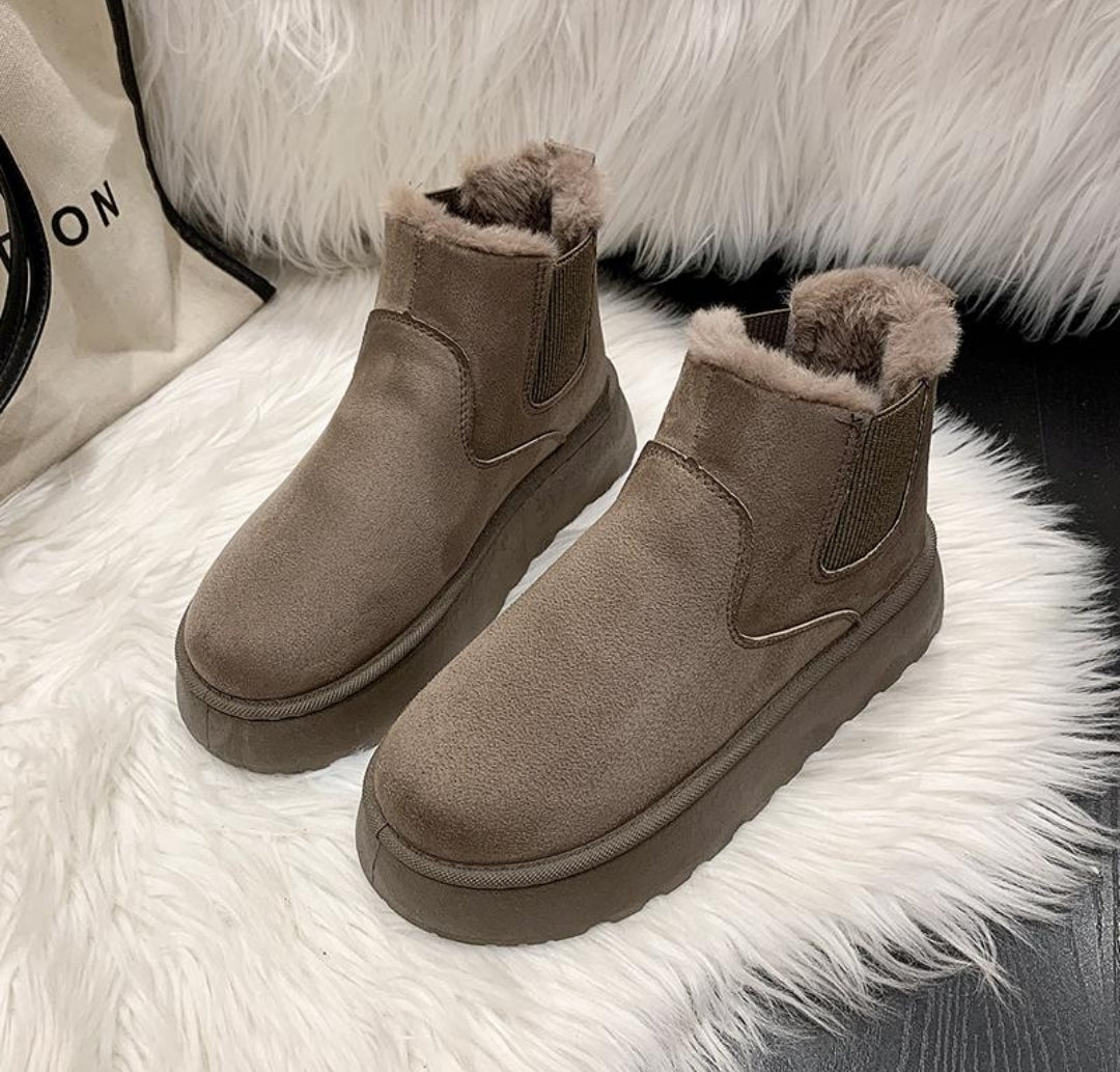 🇬🇧Fluffy Winter Boots - Brown