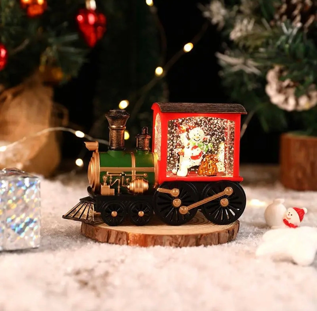 🇬🇧LED Snow Globe Trains