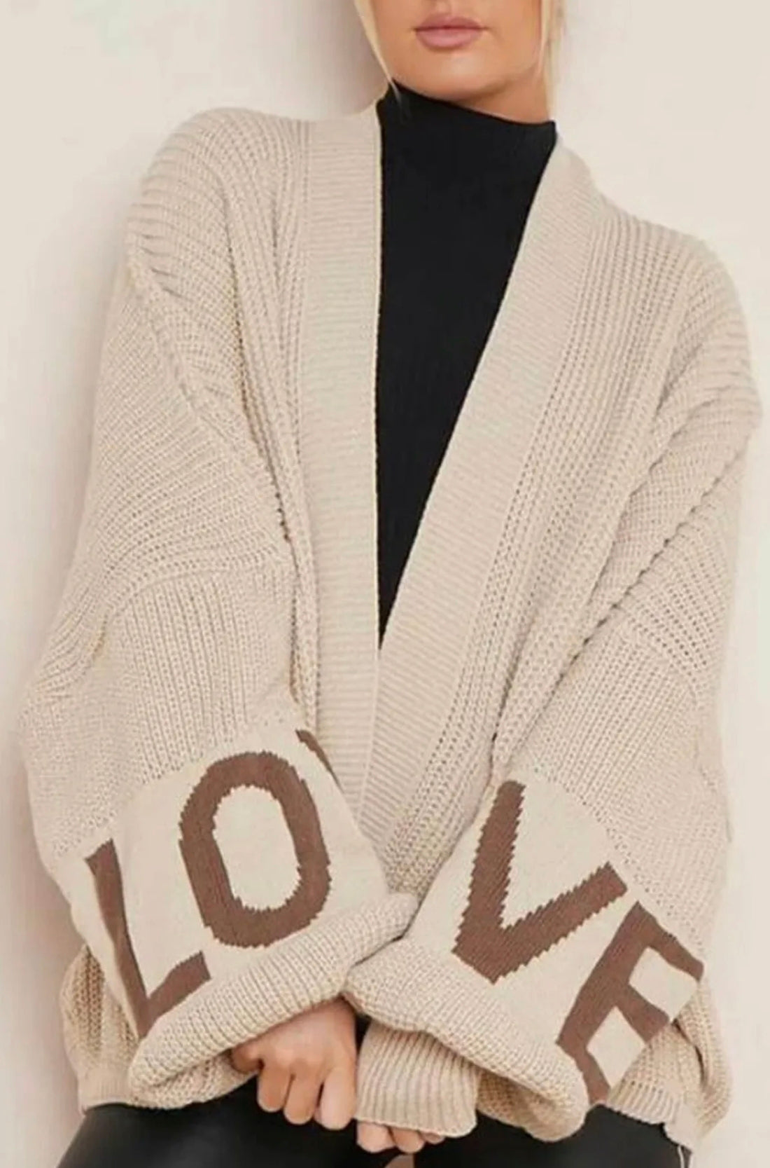 🇬🇧Chunky Knitted Oversized LOVE Cardigan - 5 Colours