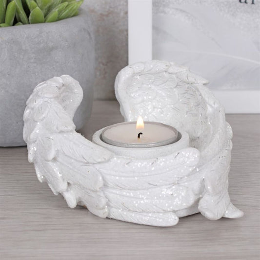 🇬🇧Glitter Angel Wing Candle Holder