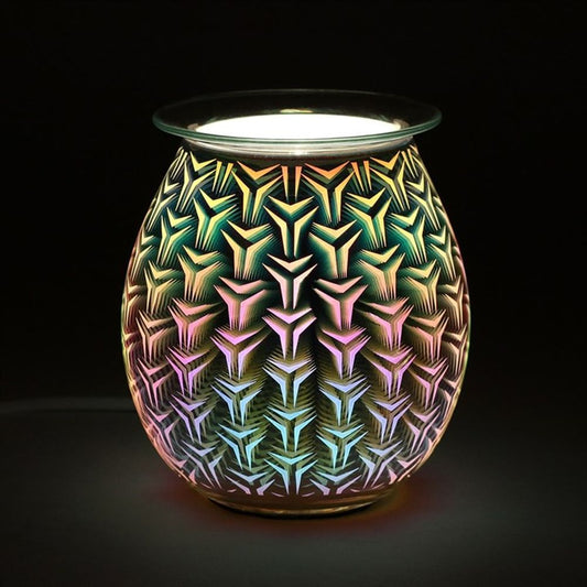 🇬🇧3D Geometric Light Up Electric Oil Burner