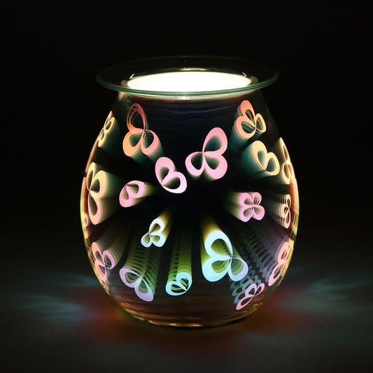 🇬🇧3D Flower Petal Light Up Electric Oil Burner